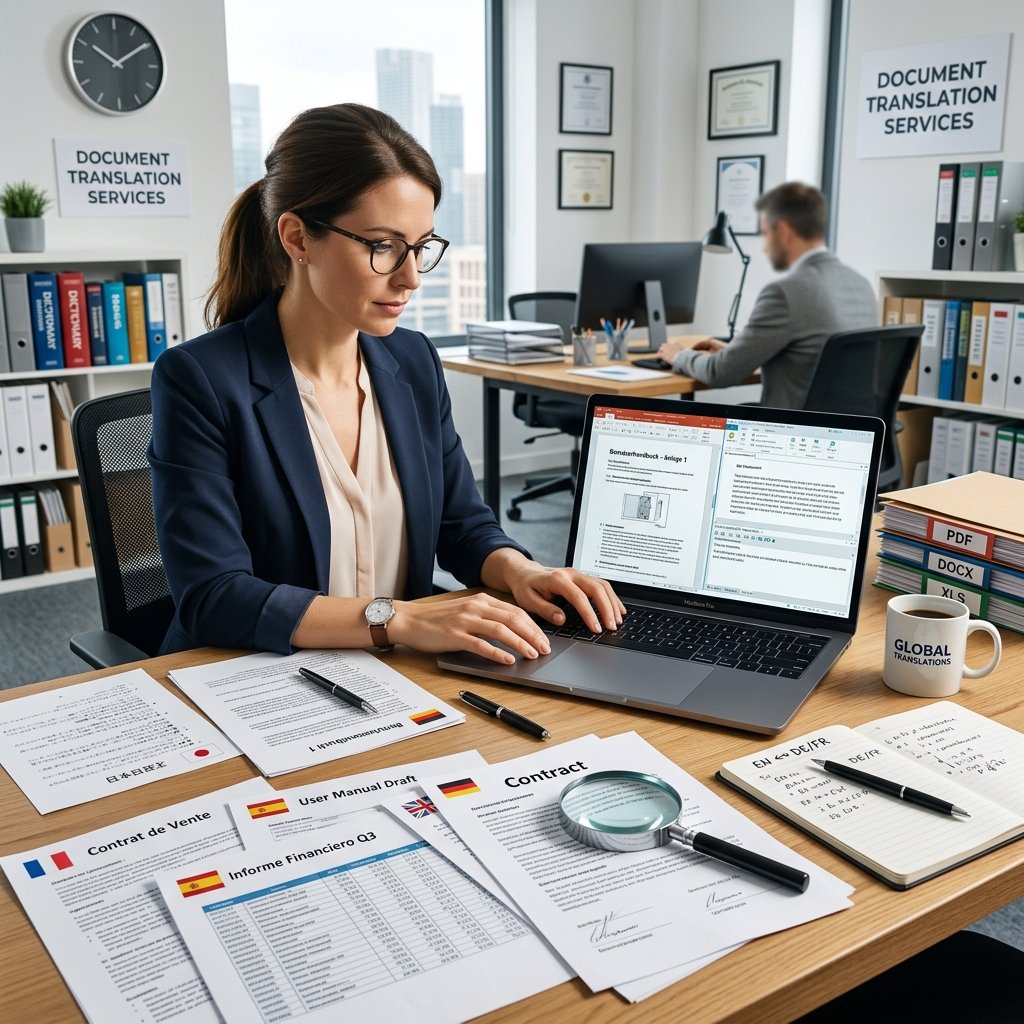 Document translation and formatting review